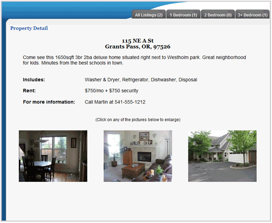 listing detail