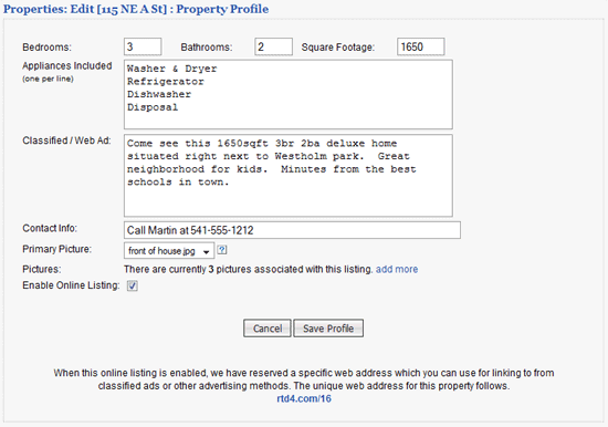property profile