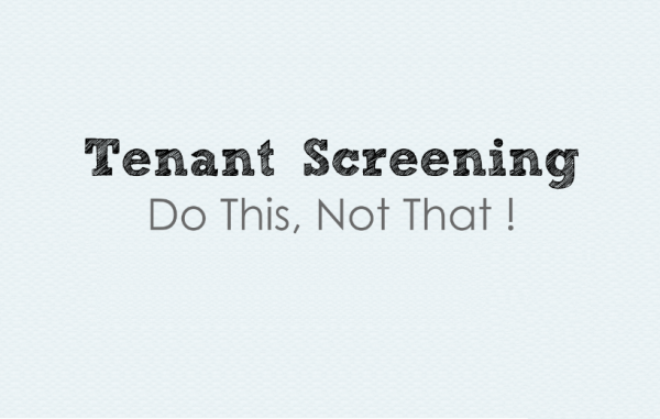 Tenant Screening