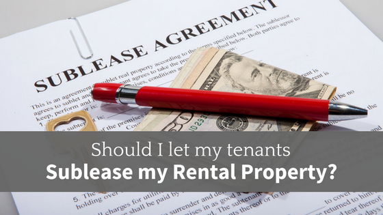 sublease my rental property