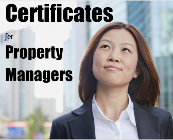 Certificates for Property Managers