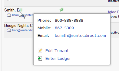 Tooltips Provide Contact Details at a Glance