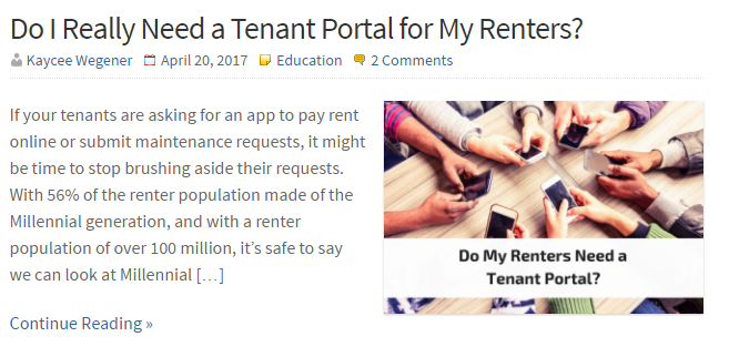 do I need a tenant portal