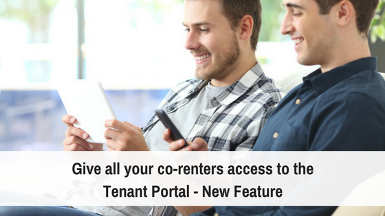 Co-renters Now Have Access to the Tenant Portal – New Feature