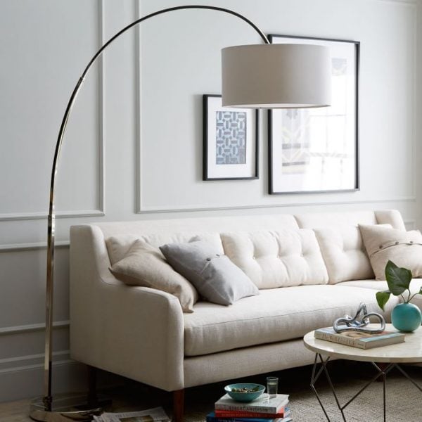 large arc floor lamp