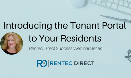 Webinar Recap: Introducing the Tenant Portal to Your Residents