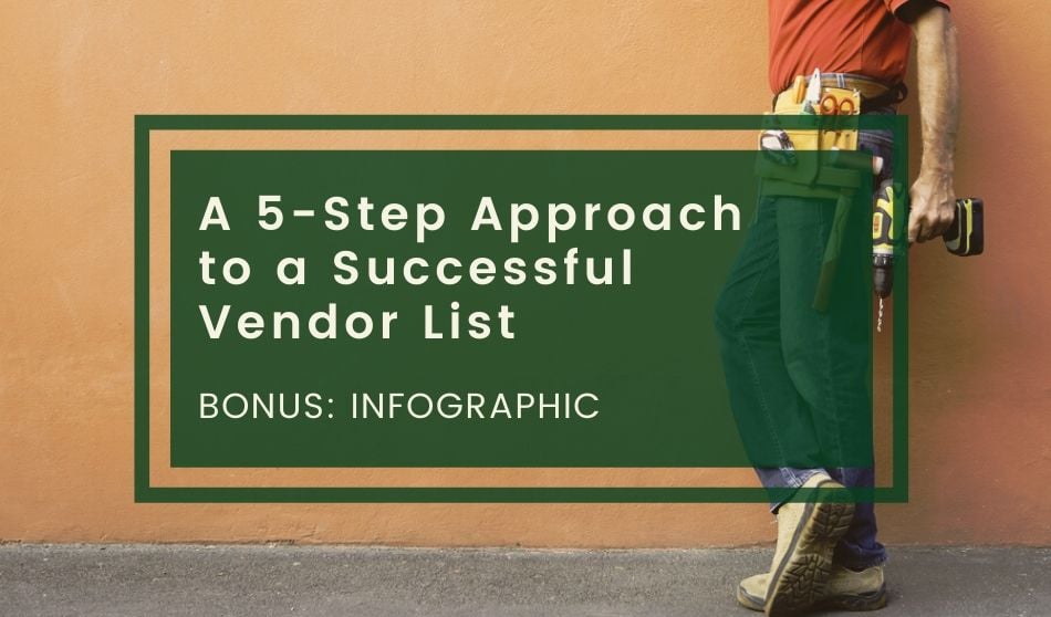 A 5 Step Approach to a Successful Vendor List with Infographic
