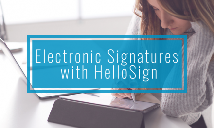 Electronic Signatures with HelloSign