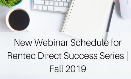 Webinar Schedule for Rentec Direct Success Series | Fall 2019