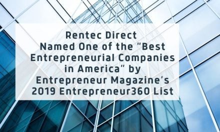 Rentec Direct Named One of the “Best Entrepreneurial Companies in America” by Entrepreneur Magazine’s 2019 Entrepreneur360 List
