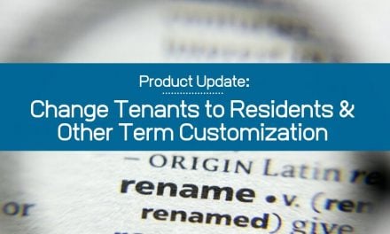 Change Tenants to Residents and Other Term Customization