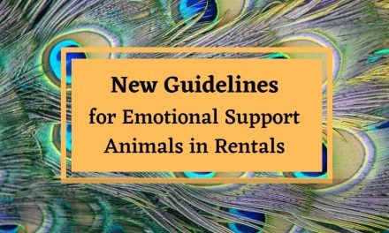 New HUD Guidelines for an Emotional Support Animal