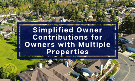 Simplified Owner Contributions for Owners with Multiple Properties