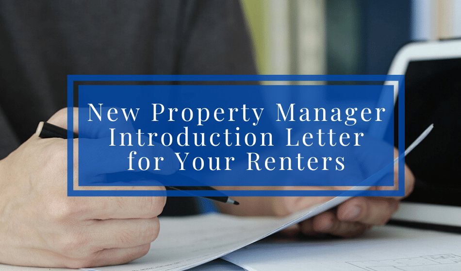 new property manager letter