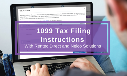 1099 Tax Filing Instructions Using Rentec Direct Property Management Software