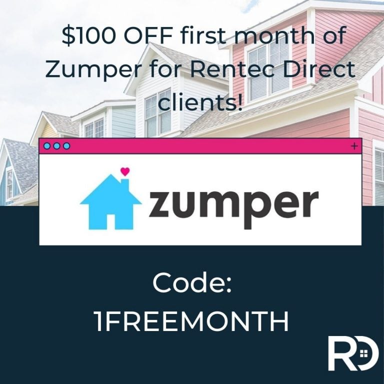 Rentec Direct Clients Receive 100 Discount for Zumper Rental Listings