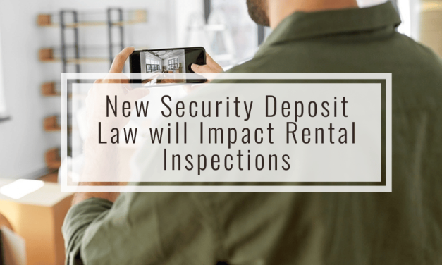 New Security Deposit Law will Impact Rental Inspections