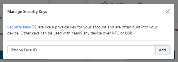 Adding new security passkey to your Rentec Direct account