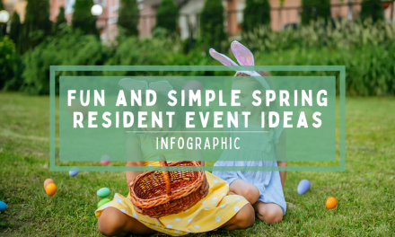 Fun and Simple Spring Resident Event Ideas |Infographic