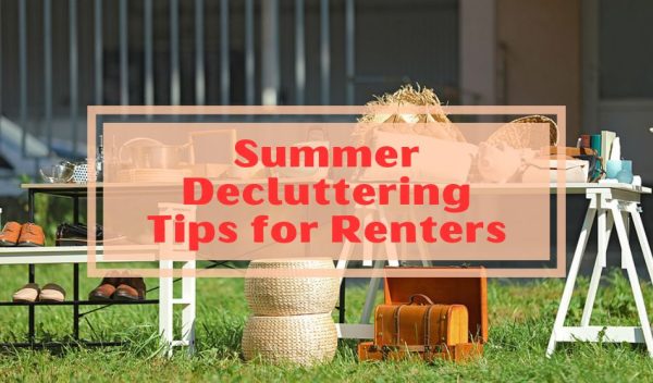 summer decluttering for renters