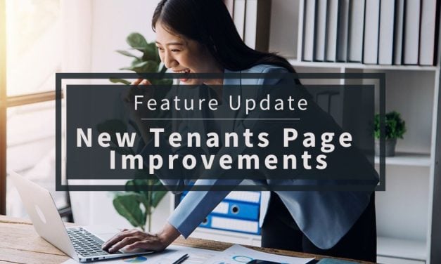 Feature Update | New Tenants Page Improvements