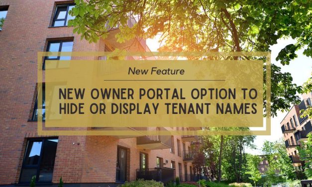 New Feature: New Owner Portal Option To Hide or Display Tenant Names