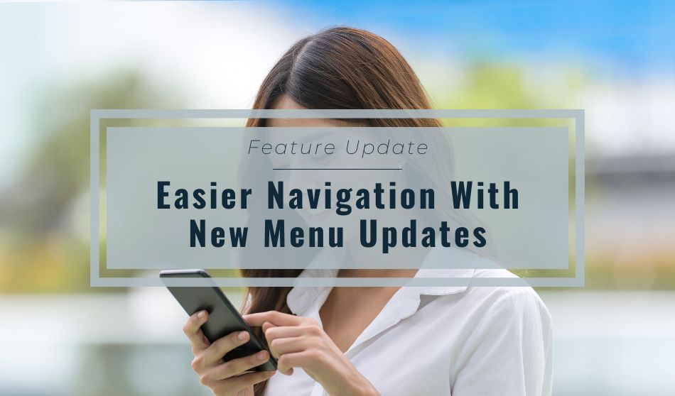 new navigation menu updates