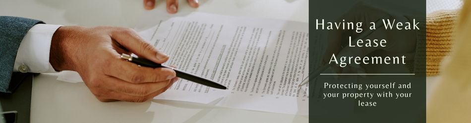 5 - Having a Weak Lease Agreement