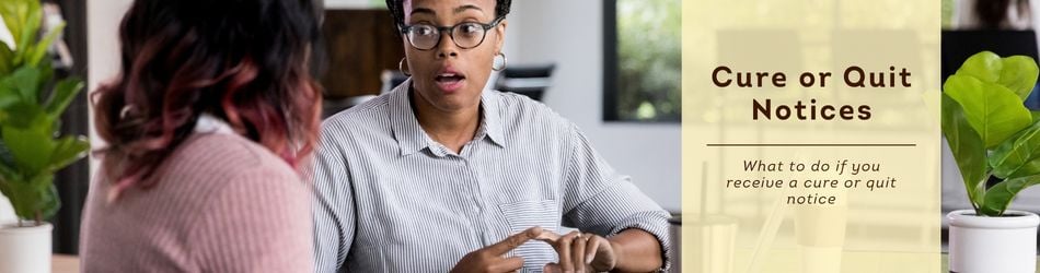 3 - Cure or Quit Notices
