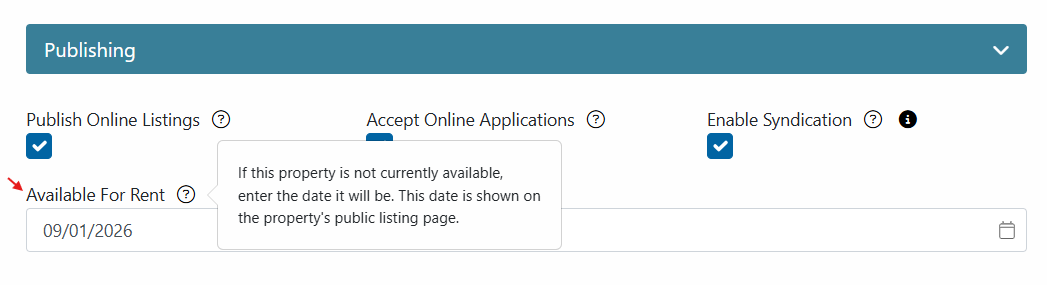 Rentec Direct listing publishing page