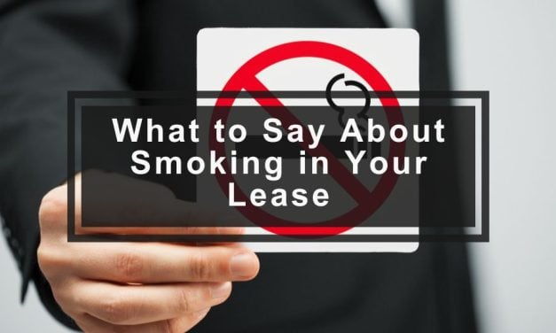 What to Say About Smoking in Your Lease