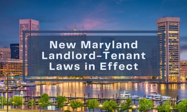 Industry News | New Maryland Landlord-Tenant Laws in Effect
