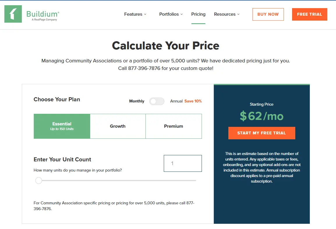 Buildium vs. Rentec Direct Pricing